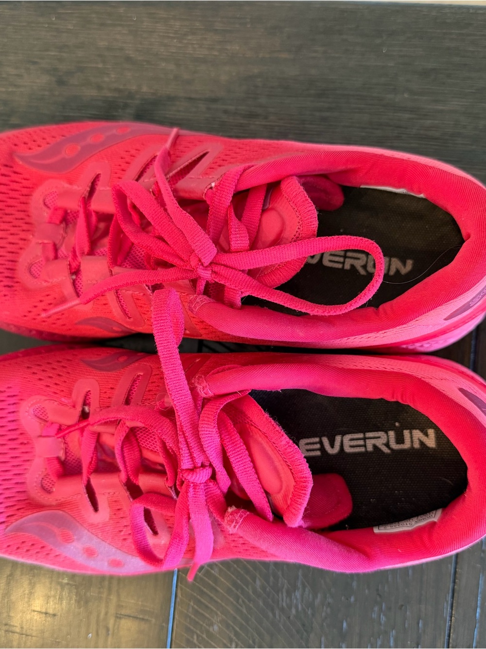 Saucony Women's Hot Pink Running Shoes - Neon Pink Trainer - Picture 2 of 6